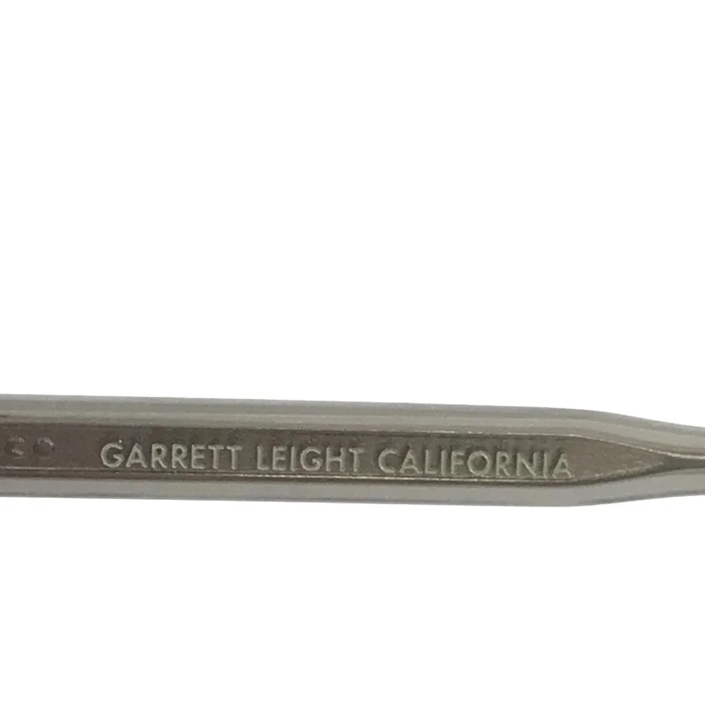 Garrett Leight Eyeglasses Frame KINNEY MGCR Matte Gray Crystal 47-21-140